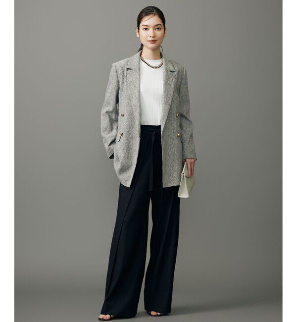 自由区「レーヨンストレッチリブインナー ニット」|ニット・セーター|