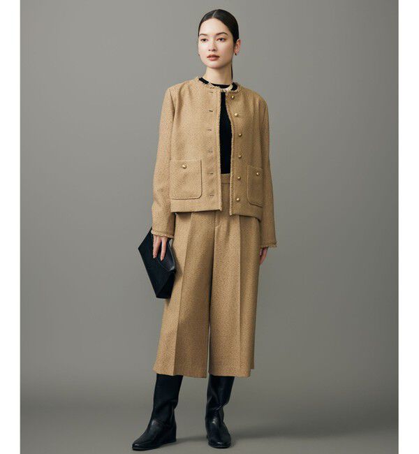 自由区「レーヨンストレッチリブインナー ニット」|ニット・セーター|