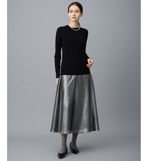 自由区「レーヨンストレッチリブインナー ニット」|ニット・セーター|