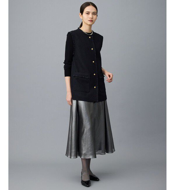 自由区「レーヨンストレッチリブインナー ニット」|ニット・セーター|