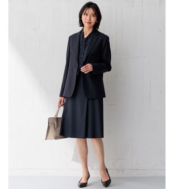 23区「【洗える/セットアップ対応】アイアスマットストレッチ フレア スカート」|スカート|