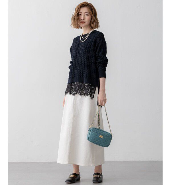 23区「【Oggi3月号掲載/新色追加/洗える】23区DENIM ストレッチ デニムスカート」|スカート|