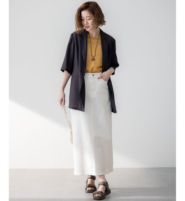 23区「【Oggi3月号掲載/新色追加/洗える】23区DENIM ストレッチ デニムスカート」|スカート|