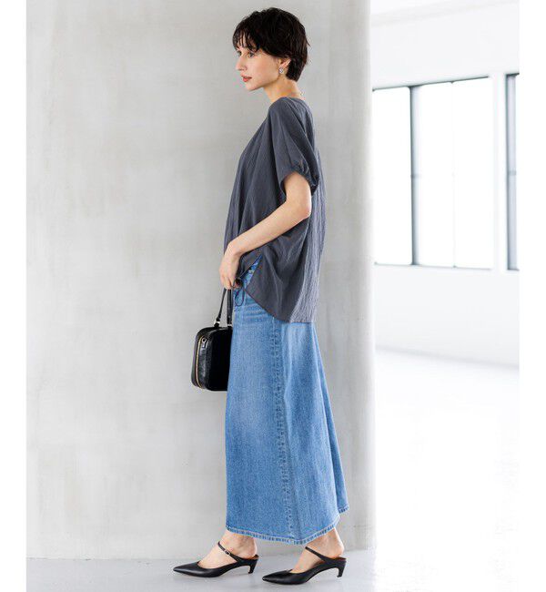 23区「【Oggi3月号掲載/新色追加/洗える】23区DENIM ストレッチ デニムスカート」|スカート|