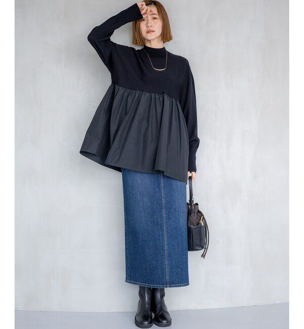 23区「【Oggi3月号掲載/新色追加/洗える】23区DENIM ストレッチ デニムスカート」|スカート|