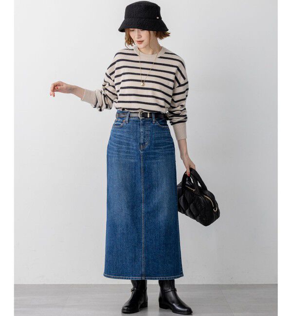 23区「【Oggi3月号掲載/新色追加/洗える】23区DENIM ストレッチ デニムスカート」|スカート|