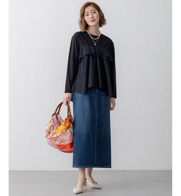 23区「【Oggi3月号掲載/新色追加/洗える】23区DENIM ストレッチ デニムスカート」|スカート|