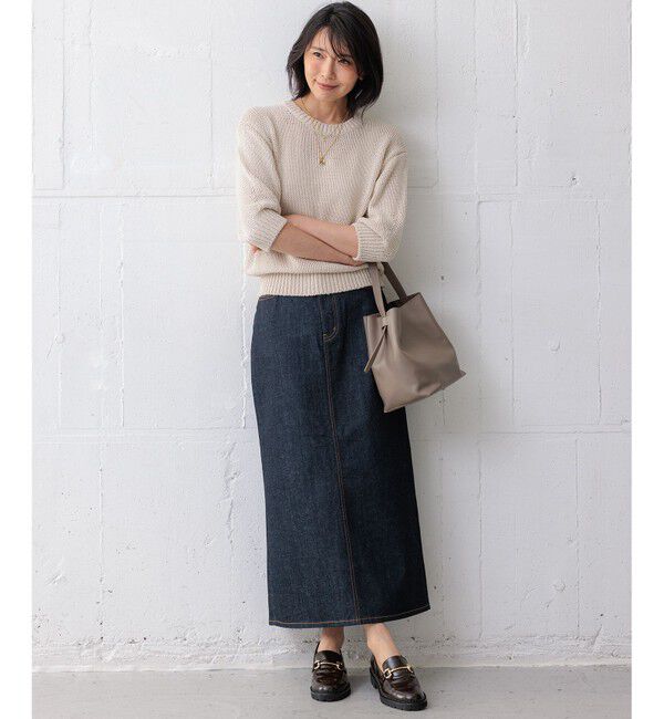 23区「【Oggi3月号掲載/新色追加/洗える】23区DENIM ストレッチ デニムスカート」|スカート|