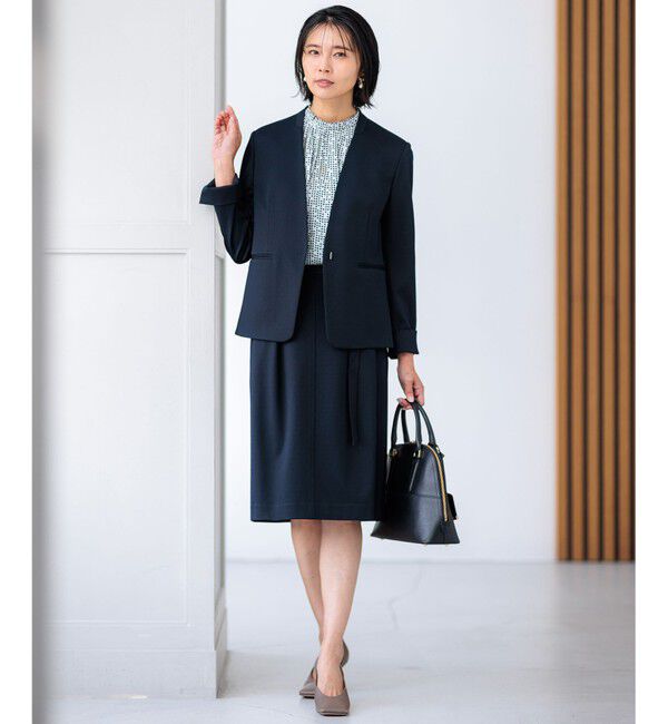 23区「【セットアップ対応/洗える】トリアセジャージーセットアップ スカート」|スカート|