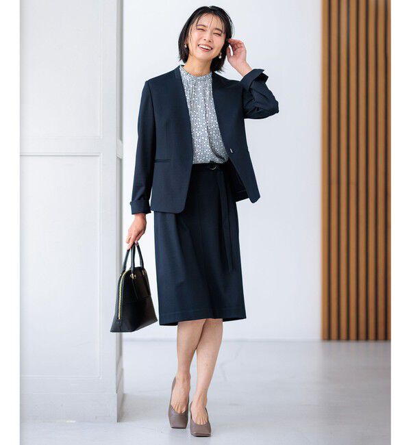 23区「【セットアップ対応/洗える】トリアセジャージーセットアップ スカート」|スカート|