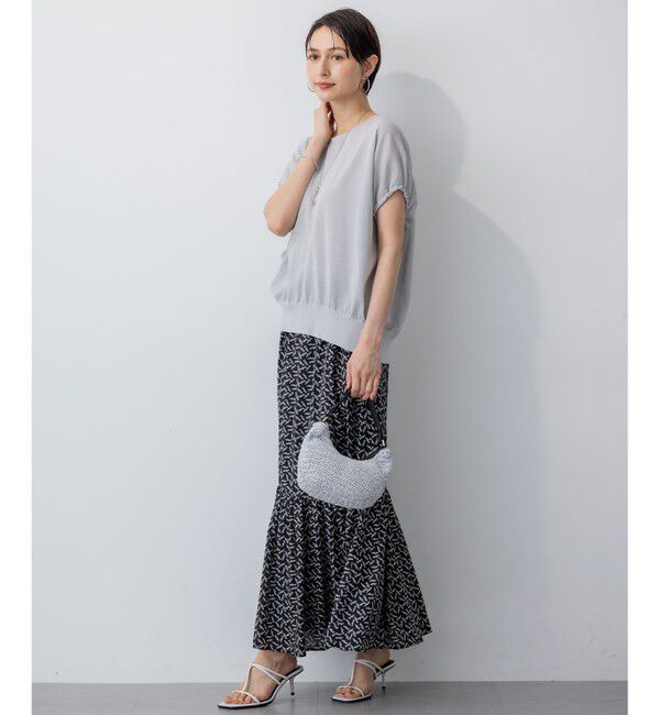 23区「【洗える】エスパドリーユプリント ティアード スカート」|スカート|