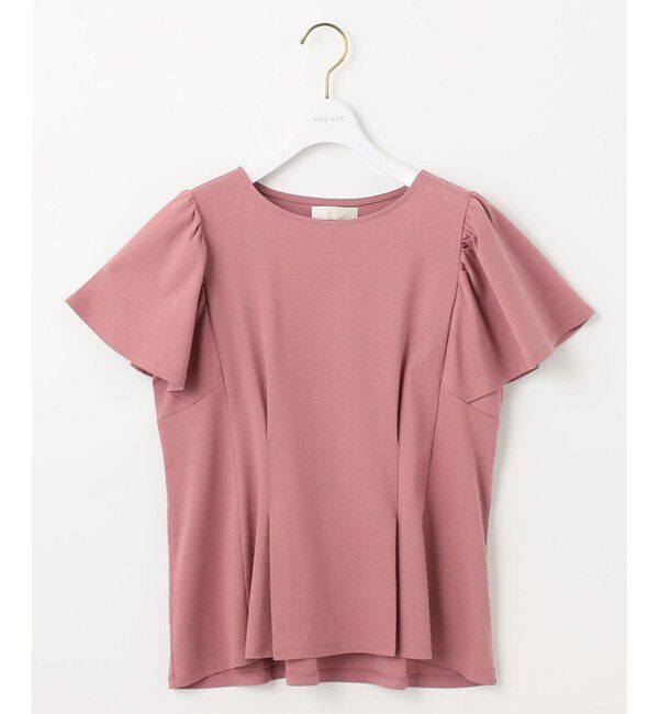 ANY SIS「【接触冷感】美人 フリルスリーブ カットソー」|Tシャツ・カットソー|