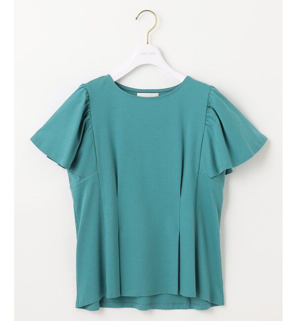 ANY SIS「【接触冷感】美人 フリルスリーブ カットソー」|Tシャツ・カットソー|