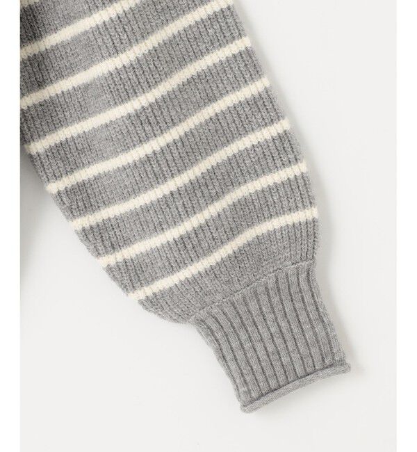 any SiS「【洗える】ハイネックボーダー ニット」|ニット・セーター|