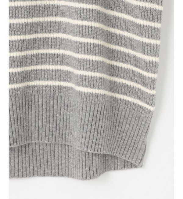 any SiS「【洗える】ハイネックボーダー ニット」|ニット・セーター|