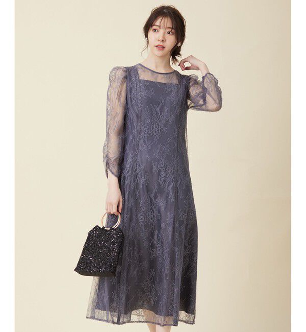 any SiS「【Lily Calin】クラシックナローレース ドレス」|ドレス|ｽﾓｰｷｰﾌ