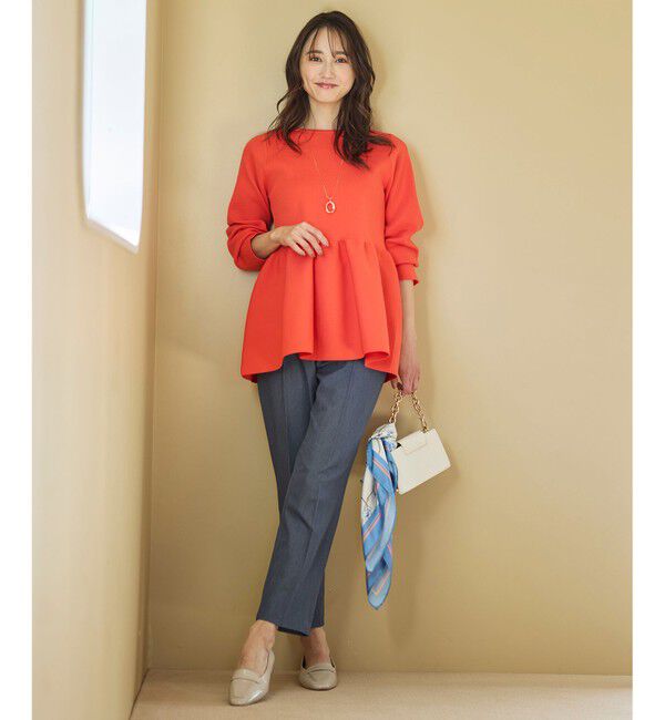 ANY SIS「【洗える】スポンディッシュペプラム ニット」|ニット・セーター|