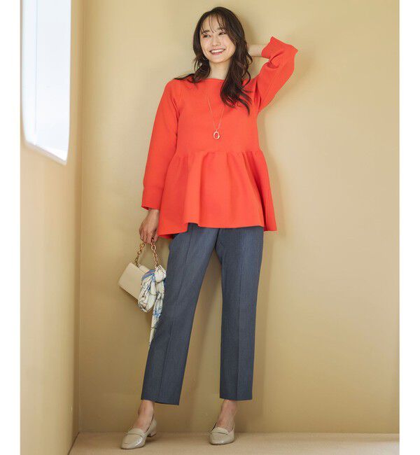 ANY SIS「【洗える】スポンディッシュペプラム ニット」|ニット・セーター|