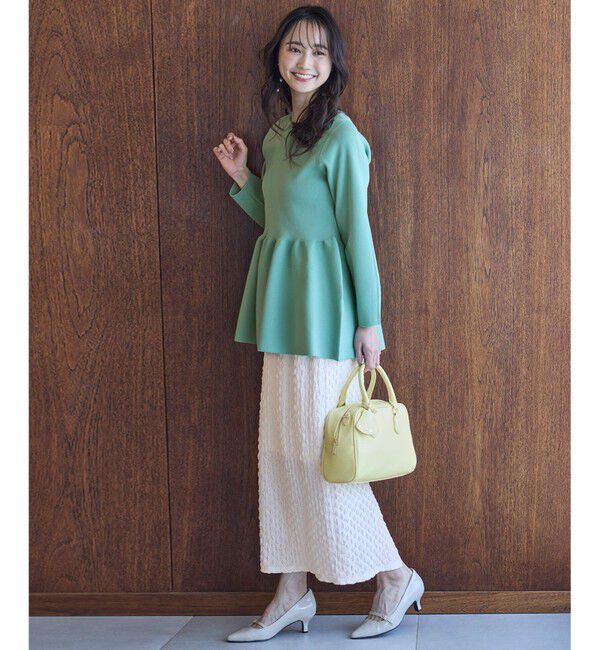 ANY SIS「【洗える】スポンディッシュペプラム ニット」|ニット・セーター|