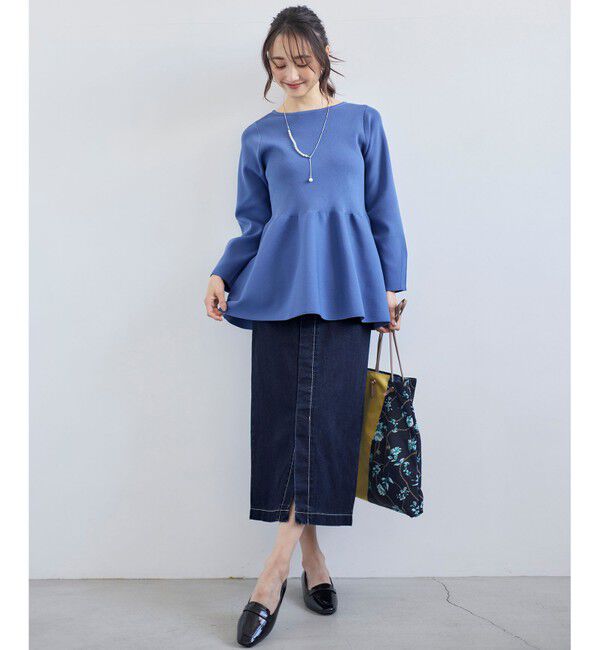 ANY SIS「【洗える】スポンディッシュペプラム ニット」|ニット・セーター|