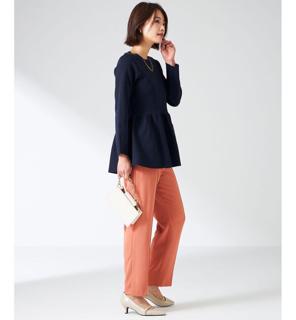 ANY SIS「【洗える】スポンディッシュペプラム ニット」|ニット・セーター|