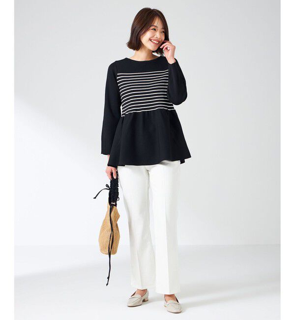 ANY SIS「【洗える】スポンディッシュペプラム ニット」|ニット・セーター|