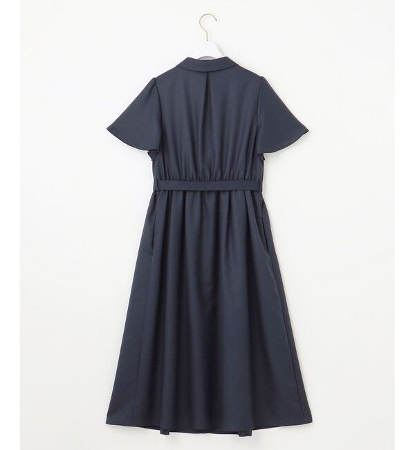 ANY SIS「【接触冷感・UVカット・速乾】スムージーポリエステル シャツワンピース」|ワンピース|