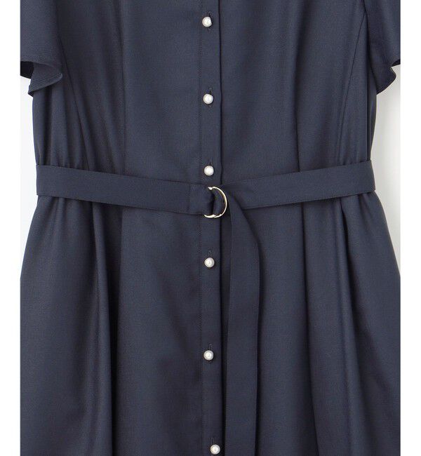 ANY SIS「【接触冷感・UVカット・速乾】スムージーポリエステル シャツワンピース」|ワンピース|