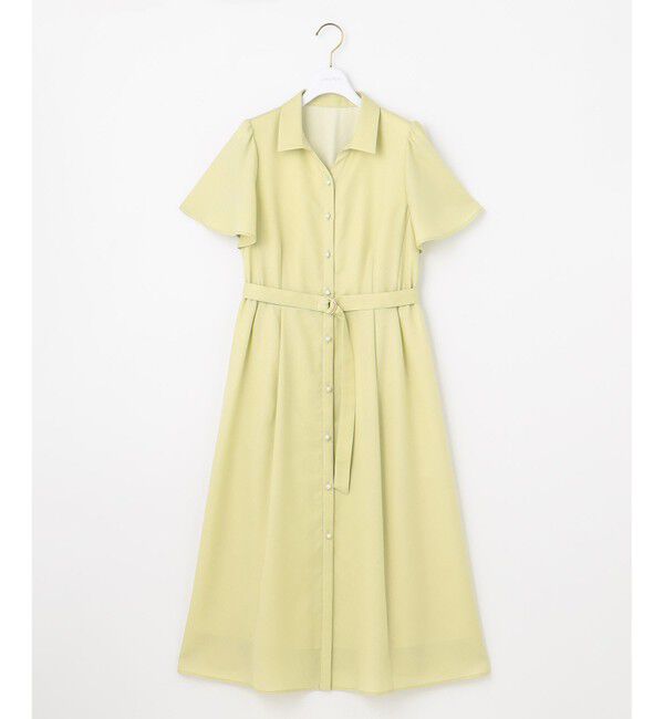 ANY SIS「【接触冷感・UVカット・速乾】スムージーポリエステル シャツワンピース」|ワンピース|