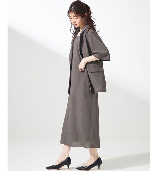 ANY SIS「【接触冷感・速乾・UVカット・洗える】スイートクール ジャケット」|テーラードジャケット|