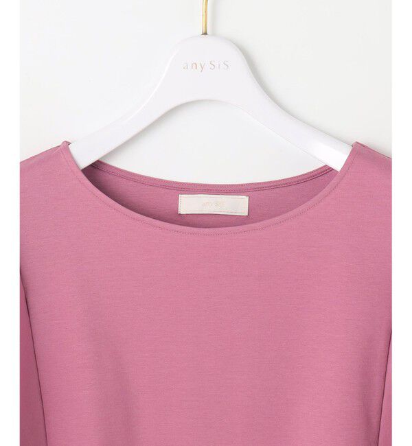 ANY SIS「【接触冷感・UVケア】着映えフリルスリーブ カットソー」|Tシャツ・カットソー|