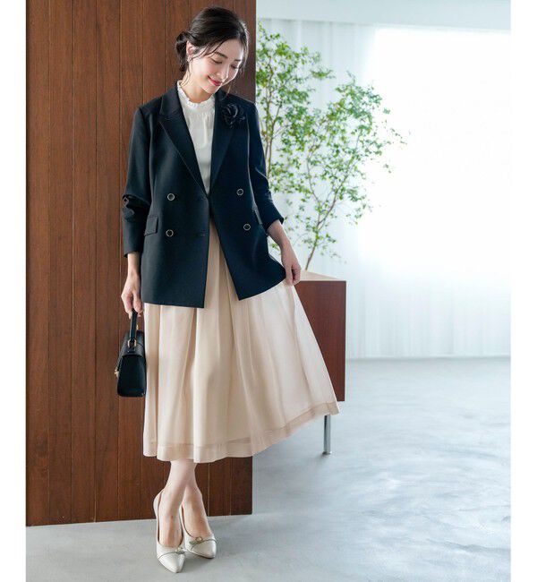 ANY SIS「セレモニーダブルクロス テーラードジャケット」|テーラードジャケット|