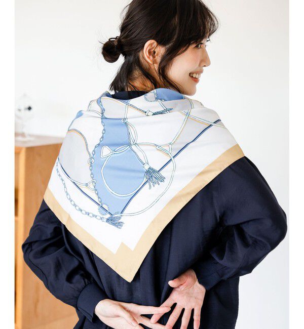 ANY SIS「【WEB・一部店舗限定】大判チェーン スカーフ」|バンダナ・スカーフ|