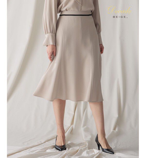 BEIGE,「CINDY / フレアスカート」|スカート|Sand &times; Black