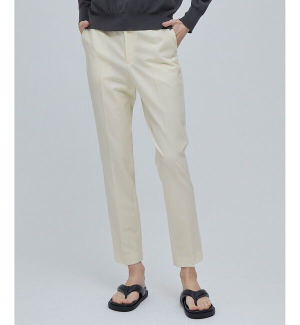 BEIGE,「ABEL / クロップドパンツ」|スラックス|Ecru