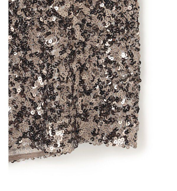 BEIGE,「【洗える】ALYSSUME / スパンコールストレッチニットスカート」|スカート|