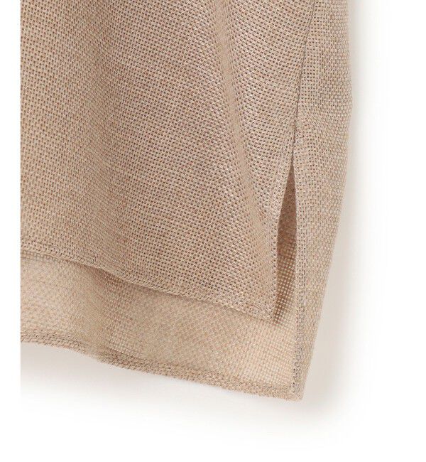 BEIGE,「【洗える・吸水速乾・防シワ】LIATRIS / バックリボンハーフスリーブブラウス」|シャツ・ブラウス|