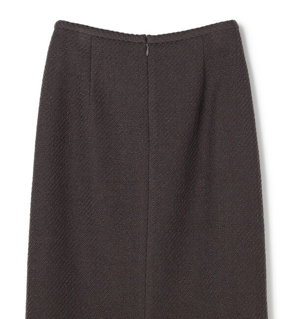 BEIGE,「MULLIN / ウールツイードフロントベントスカート」|スカート|
