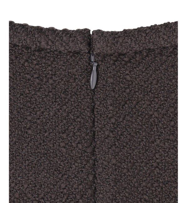 BEIGE,「MULLIN / ウールツイードフロントベントスカート」|スカート|