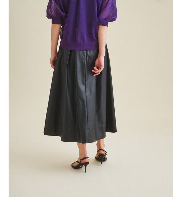 Grace Class「フェイクレザータックスカート」|スカート|