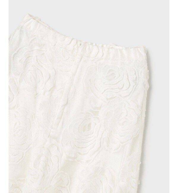 GRACE CONTINENTAL「ローズ刺繍フレアスカート」|スカート|