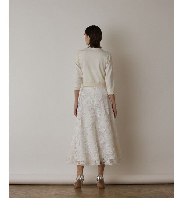 GRACE CONTINENTAL「ローズ刺繍フレアスカート」|スカート|