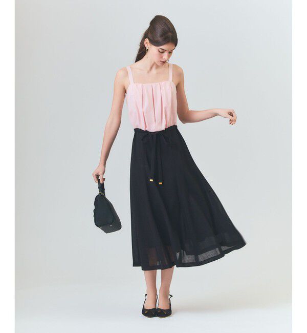 Grace Class「リネンライクバイカラーワンピース」|ワンピース|