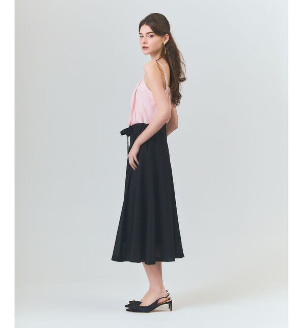 Grace Class「リネンライクバイカラーワンピース」|ワンピース|