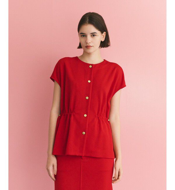 Grace Class「ダブルクロスジャージトップ」|Tシャツ・カットソー|レッド