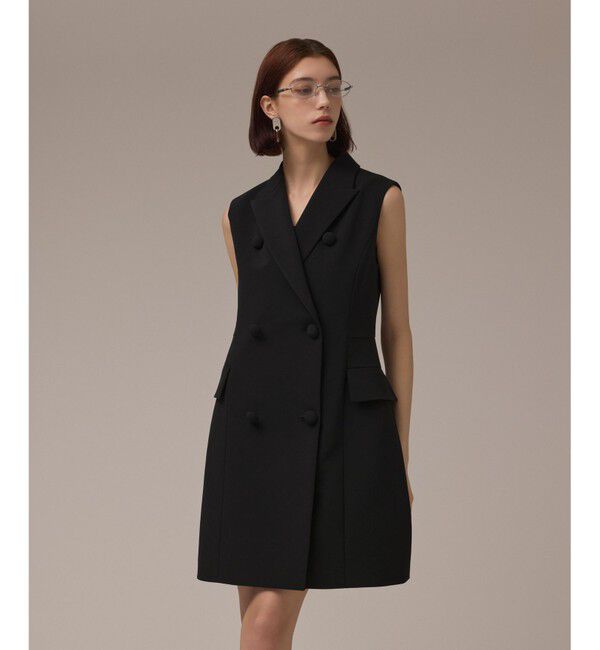 GRACE CONTINENTAL「テーラードワンピース」|ワンピース|ブラック