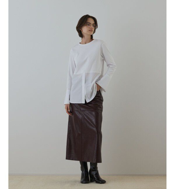 Diagram「レイヤードカットトップ」|Tシャツ・カットソー|ホワイト