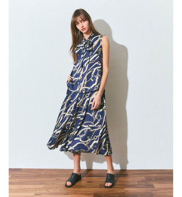 Grace Class「チェーンプリントタックキュロット」|スカート|