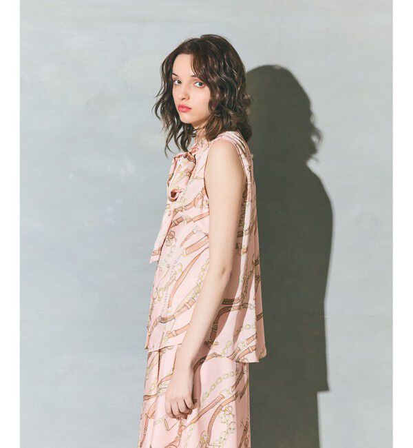 Grace Class「チェーンプリントボウタイブラウス」|シャツ・ブラウス|