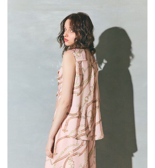 Grace Class「チェーンプリントボウタイブラウス」|シャツ・ブラウス|